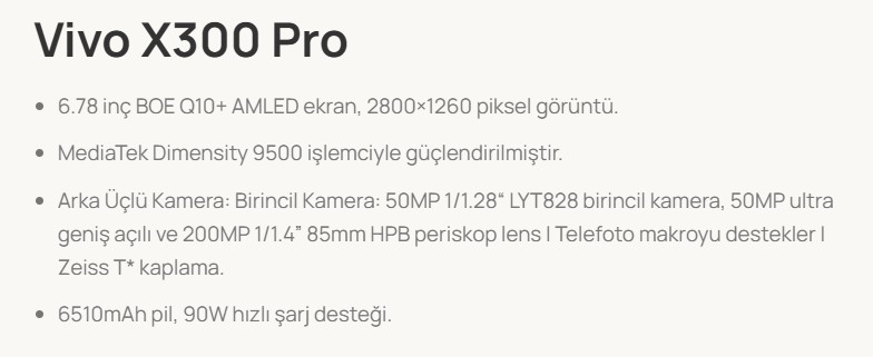X300 Pro Akıllı Telefon Ürün incelemesi